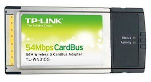 Адаптер беспроводной TP-LINK TL-WN310G 54M Wireless на шине CardBus  