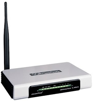 Беспроводной маршрутизатор Wi-Fi TP-LINK TL-WR541G 54M со встроенными 4-портовым коммутатором и Точкой доступа Wi-Fi со скоростью передачи данных 54Mbps  